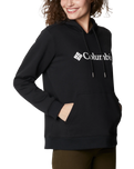 The Columbia Womens Logo Hoodie in Black & White