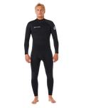 The Rip Curl Mens Trad 5/4mm Back Zip Wetsuit in Black