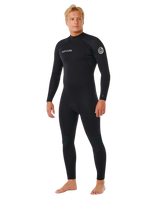 The Rip Curl Mens Trad 5/4mm Back Zip Wetsuit in Black