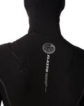 Elasto 5/4mm Chest Zip Hooded Wetsuit in Black