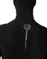 Elasto 5/4mm Chest Zip Hooded Wetsuit in Black