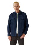The Levi's® Mens Jackson Worker Corduroy Overshirt in Zodiac Blue Corduroy