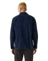 The Levi's® Mens Jackson Worker Corduroy Overshirt in Zodiac Blue Corduroy