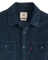 The Levi's® Mens Jackson Worker Corduroy Overshirt in Zodiac Blue Corduroy