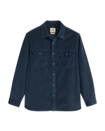 The Levi's® Mens Jackson Worker Corduroy Overshirt in Zodiac Blue Corduroy