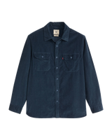 The Levi's® Mens Jackson Worker Corduroy Overshirt in Zodiac Blue Corduroy