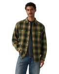 Jackson Worker Overshirt in Weathered Finish Rosin