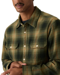 Jackson Worker Overshirt in Weathered Finish Rosin