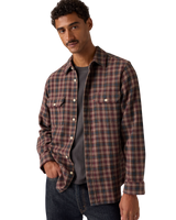 Corduroy Jackson Worker Overshirt in Wine