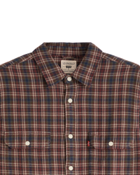 Corduroy Jackson Worker Overshirt in Wine