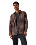 Corduroy Jackson Worker Overshirt in Wine