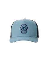 The Rip Curl Boys Boys Search Icon Trucker Cap in Faded Denim
