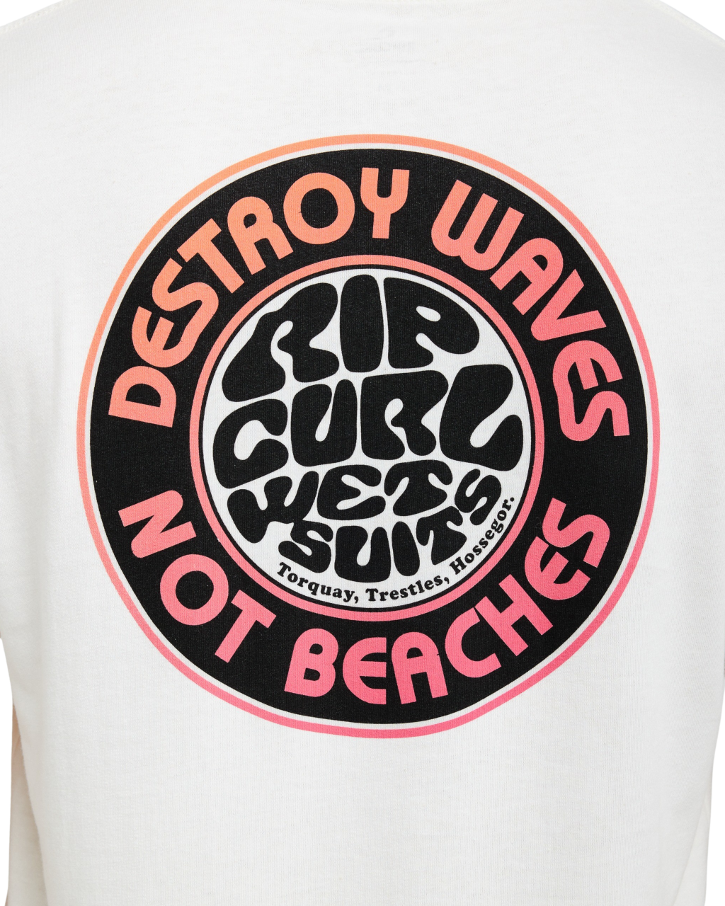 The Rip Curl Mens Destroy Series T-Shirt in Bone