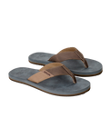 Oxford Bloom Flip Flops in Dark Grey