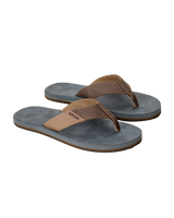 Oxford Bloom Flip Flops in Dark Grey