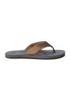 Oxford Bloom Flip Flops in Dark Grey