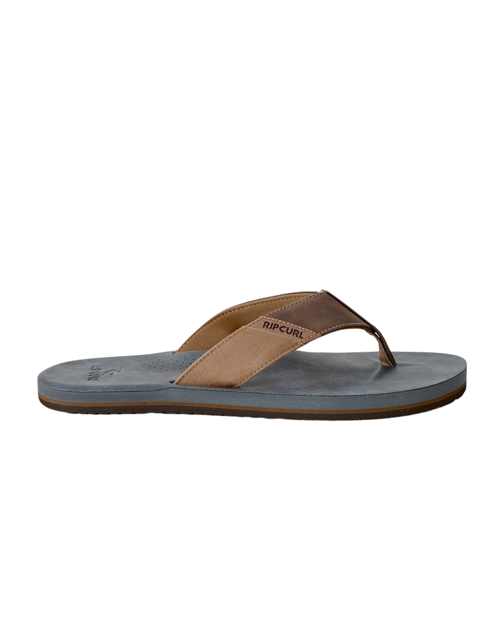 Oxford Bloom Flip Flops in Dark Grey