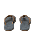 Oxford Bloom Flip Flops in Dark Grey