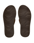 Oxford Bloom Flip Flops in Dark Grey