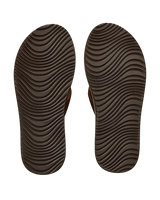 Oxford Bloom Flip Flops in Dark Grey