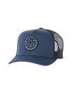 The Rip Curl Mens Wetsuit Icon Trucker Cap in Black & Navy