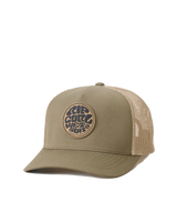 The Rip Curl Mens Wetsuit Icon Trucker Cap in Dusty Olive