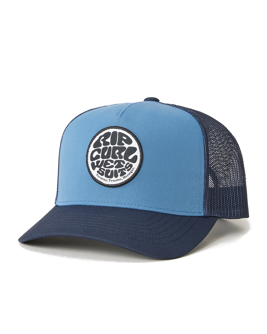The Rip Curl Mens Wetsuit Icon Trucker Cap in Navy