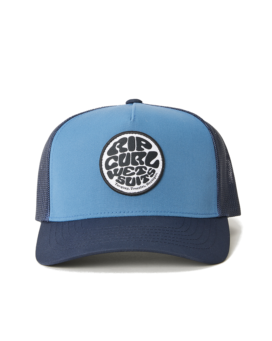 The Rip Curl Mens Wetsuit Icon Trucker Cap in Navy