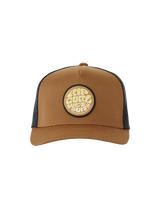 The Rip Curl Mens Wetsuit Icon Trucker Cap in Mustard Gold