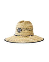 The Rip Curl Mens Logo Straw Hat in Natural