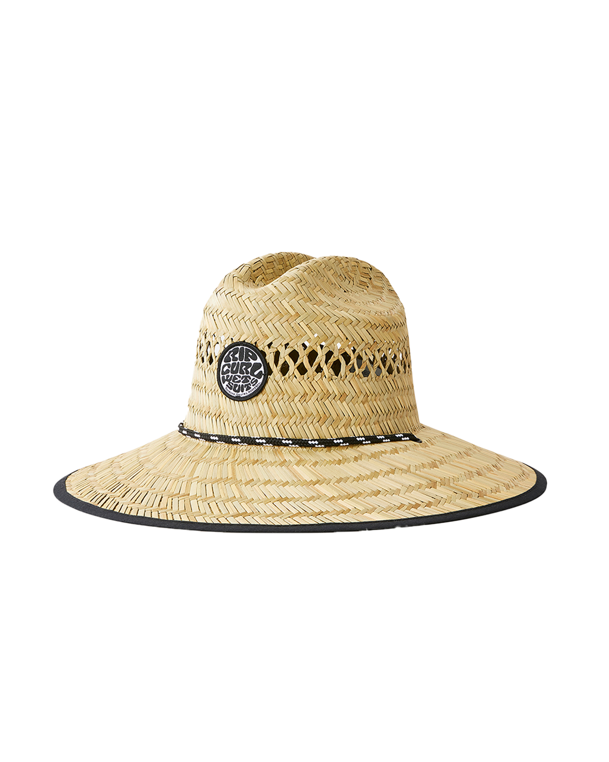 The Rip Curl Mens Logo Straw Hat in Natural