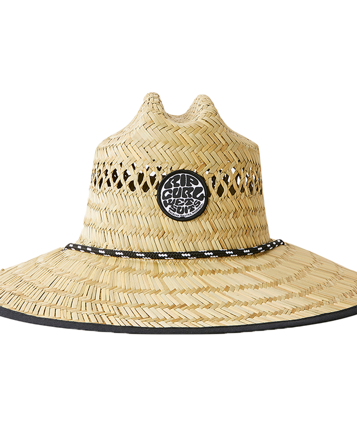The Rip Curl Mens Logo Straw Hat in Natural
