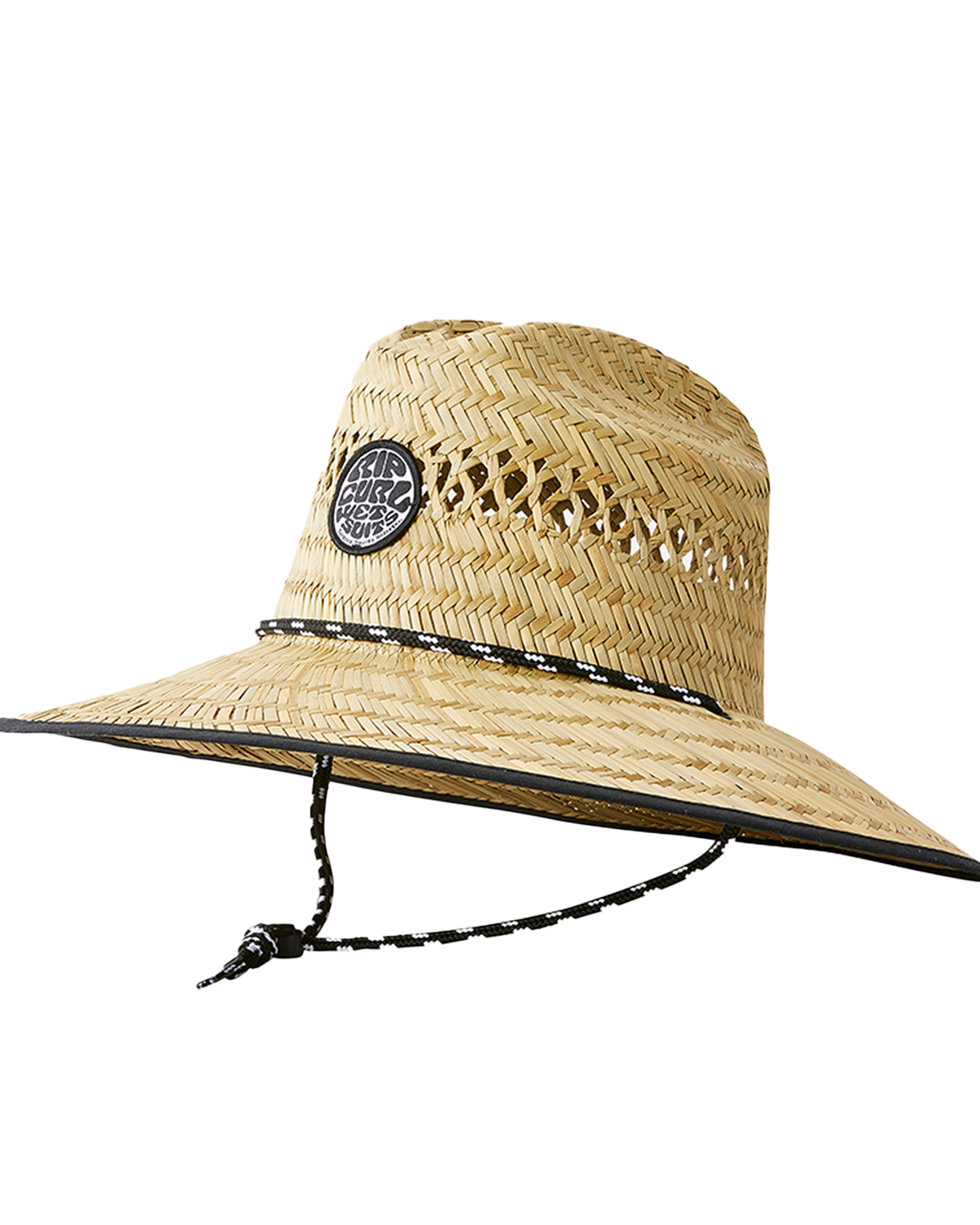 The Rip Curl Mens Logo Straw Hat in Natural