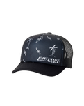 The Rip Curl Boys Boys Weekender Trucker Cap in Washed Black & Black