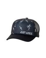 The Rip Curl Boys Boys Weekender Trucker Cap in Washed Black & Black