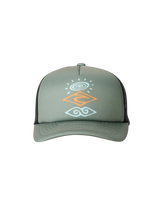The Rip Curl Boys Boys Weekender Trucker Cap in Olive