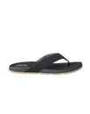 Pacific Rinse Bloom Flip Flops in Black & Brown
