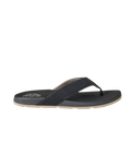 Pacific Rinse Bloom Flip Flops in Black & Brown