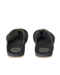 Pacific Rinse Bloom Flip Flops in Black & Brown