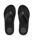 Pacific Rinse Bloom Flip Flops in Black & Brown