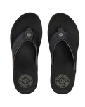 Pacific Rinse Bloom Flip Flops in Black & Brown