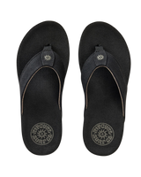 Pacific Rinse Bloom Flip Flops in Black & Brown