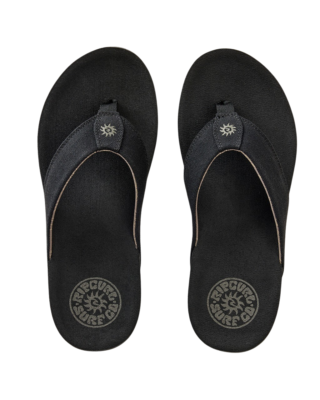 Pacific Rinse Bloom Flip Flops in Black & Brown