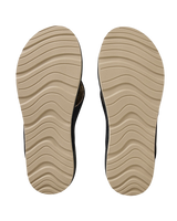 Pacific Rinse Bloom Flip Flops in Black & Brown