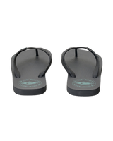 Stapler Bloom Flip Flops in Washed Black