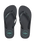Stapler Bloom Flip Flops in Washed Black