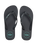 Stapler Bloom Flip Flops in Washed Black