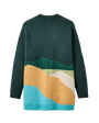 Scenic Long Knitted Cardigan in Scenic Dark Fern