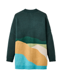 Scenic Long Knitted Cardigan in Scenic Dark Fern