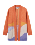 The Passenger Womens Scenic Cardigan in Scenic Sunrise Orange